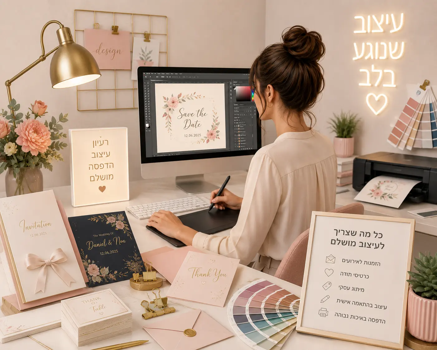 הזמנות ועיצוב גרפי